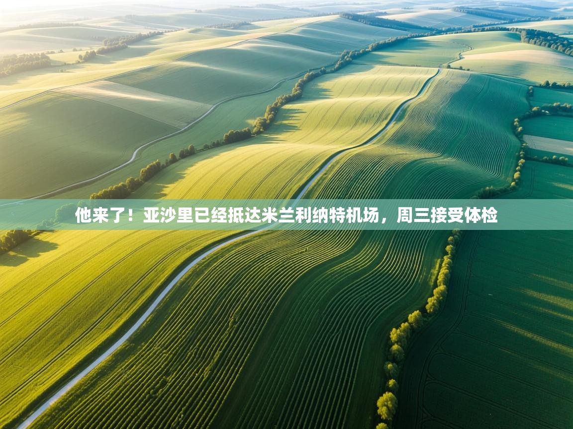 他来了！亚沙里已经抵达米兰利纳特机场，周三接受体检  第2张